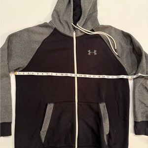 Under Armour Black and Gray Zip-Up Hoodie